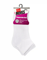 Hanes Women's Performance Ankle Socks, Cushioned, 6-Pairs
