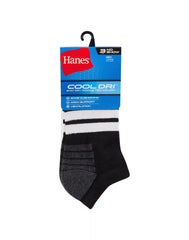 Hanes Cool DRI Men's No Show Socks, 3-Pairs