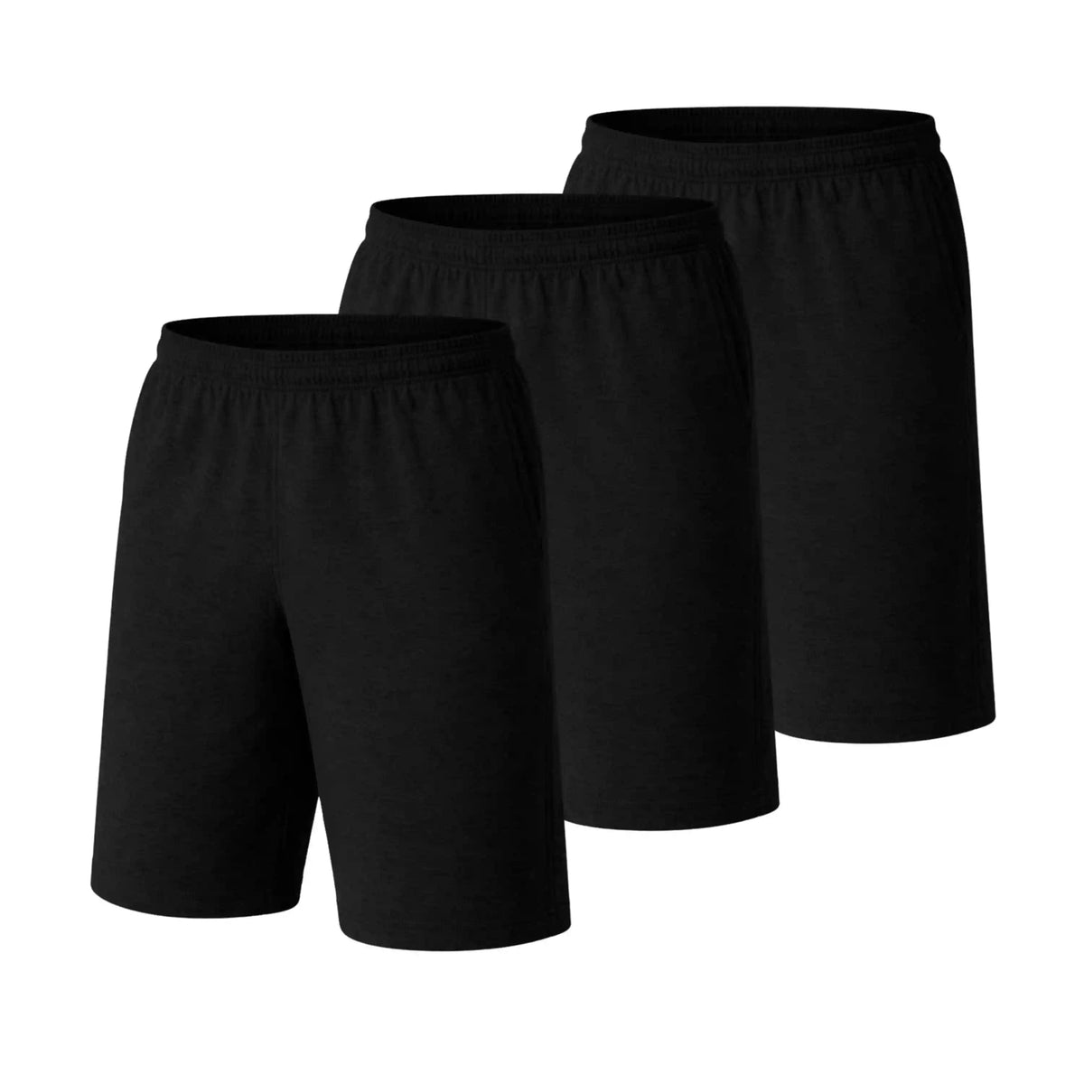 Hanes Essentials Men’s Shorts with Pockets Pack, 3-Pack, 7.5"