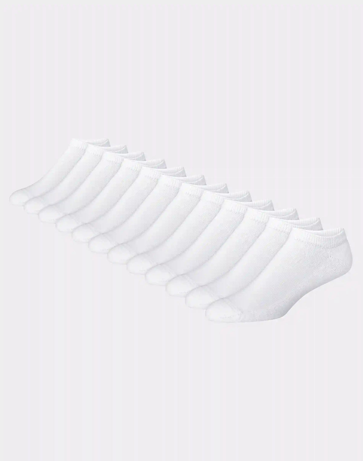 Hanes Men's Cushioned No Show Socks, X-Temp, 12-Pairs