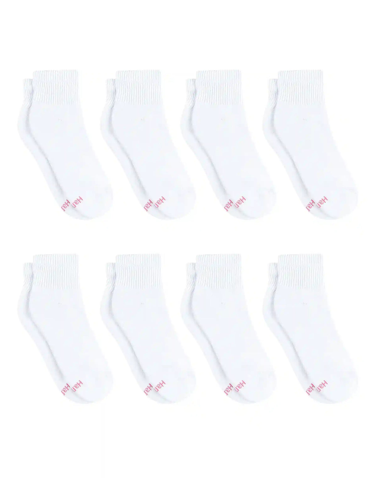 Hanes Ultimate Women's Ankle Socks Pack, Cushioned, 8-Pairs