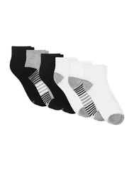Hanes Comfort Fit Women's Ankle Socks, 6-Pairs
