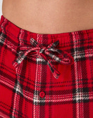 Hanes Men's Micro Fleece Pajama Set, Plaid Print