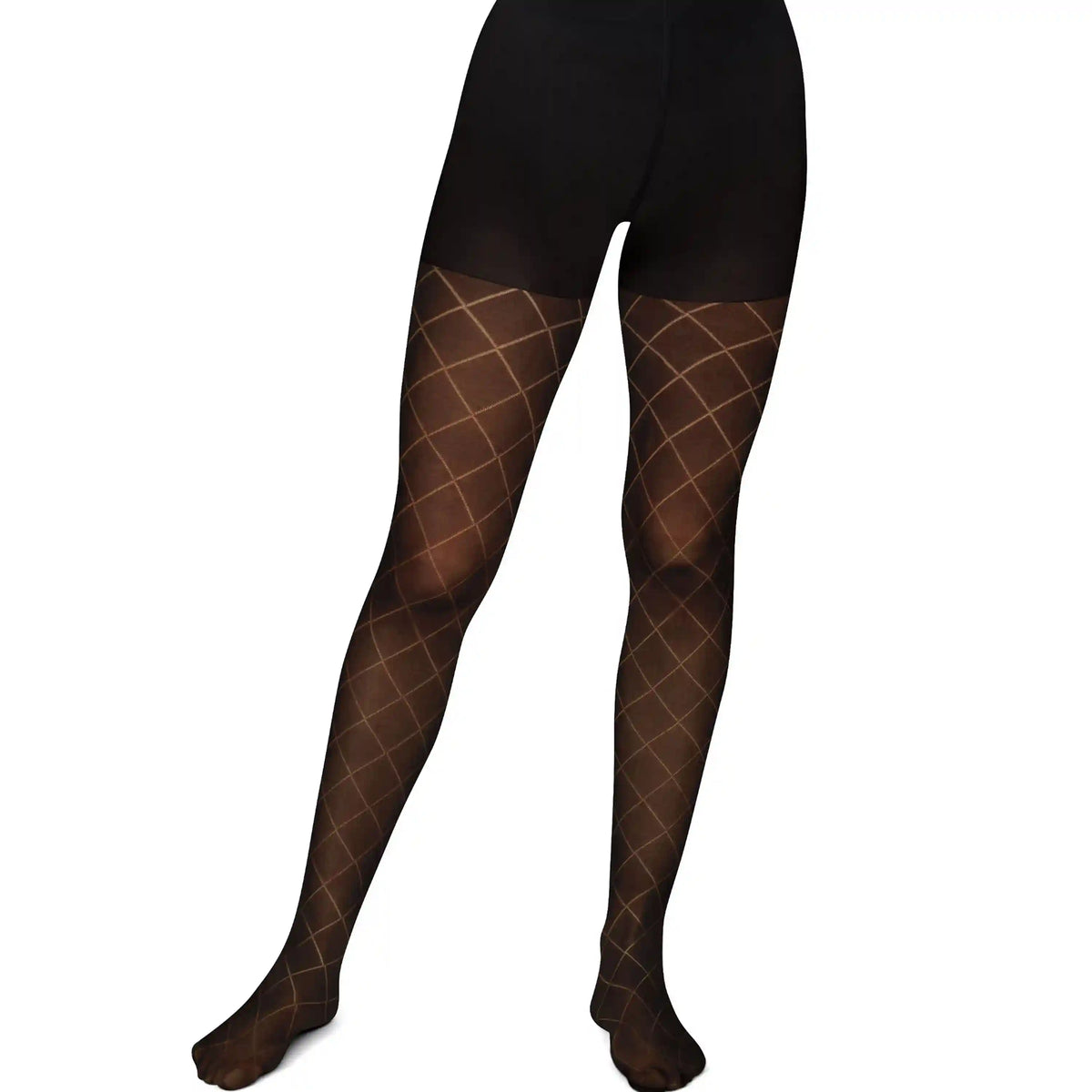 Hanes EcoSmart® Women's Diamond Outline Tights - Control Top Shaping Tights  - Patterned Hosiery