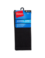 Hanes Cool DRI Men's Crew Socks with Ventilation, 3-Pairs