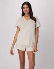 Hanes Originals SuperSoft Comfywear Women's Pajama Set, Loungewear T-Shirt & Sleep Shorts
