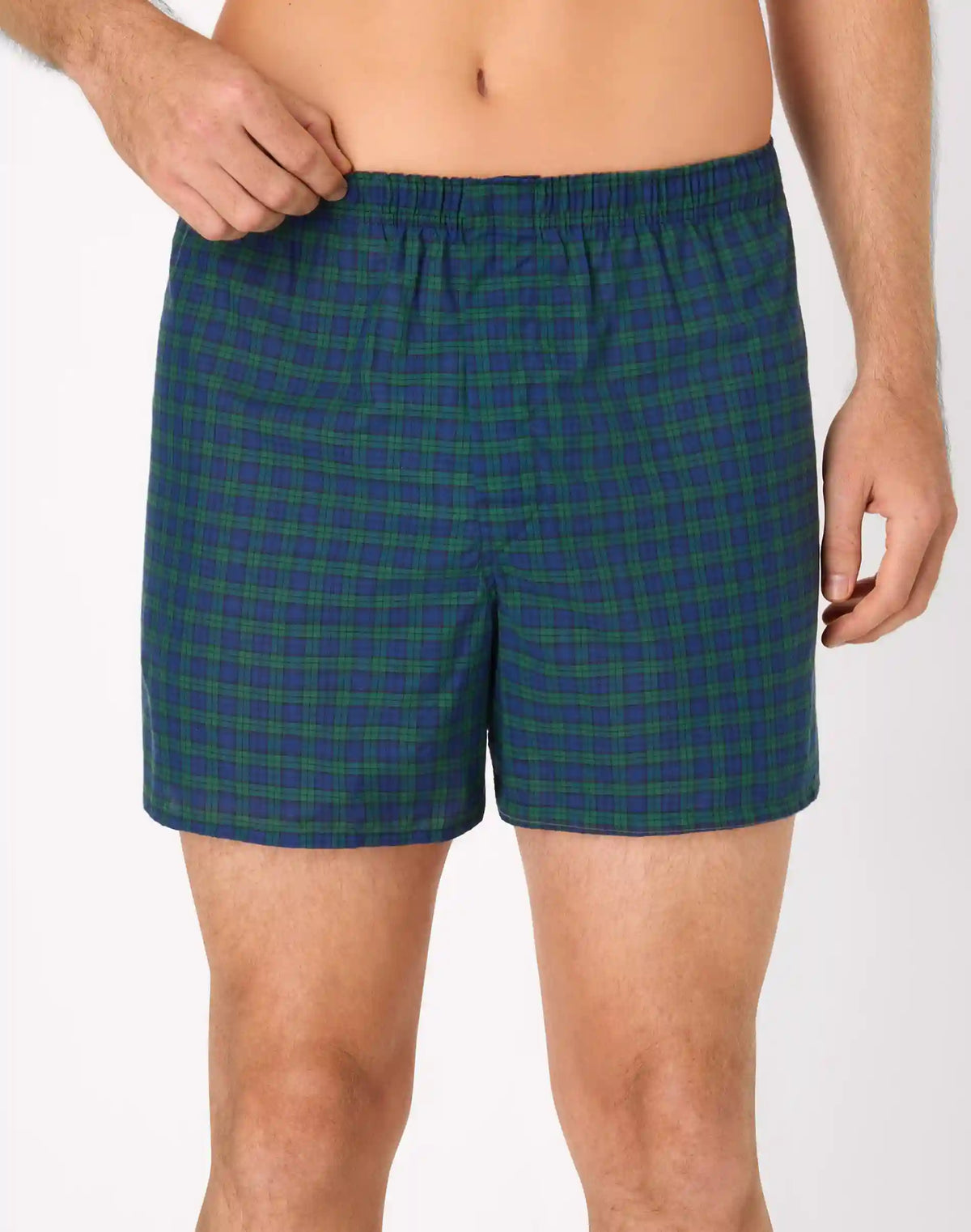 Hanes Ultimate Men's Underwear Boxers Pack - 4-Pack - Cotton Blend -Moisture-Wicking - Tartan