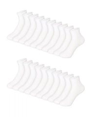 Hanes Boys' Ankle Socks, Super Value Pack, 20-Pairs