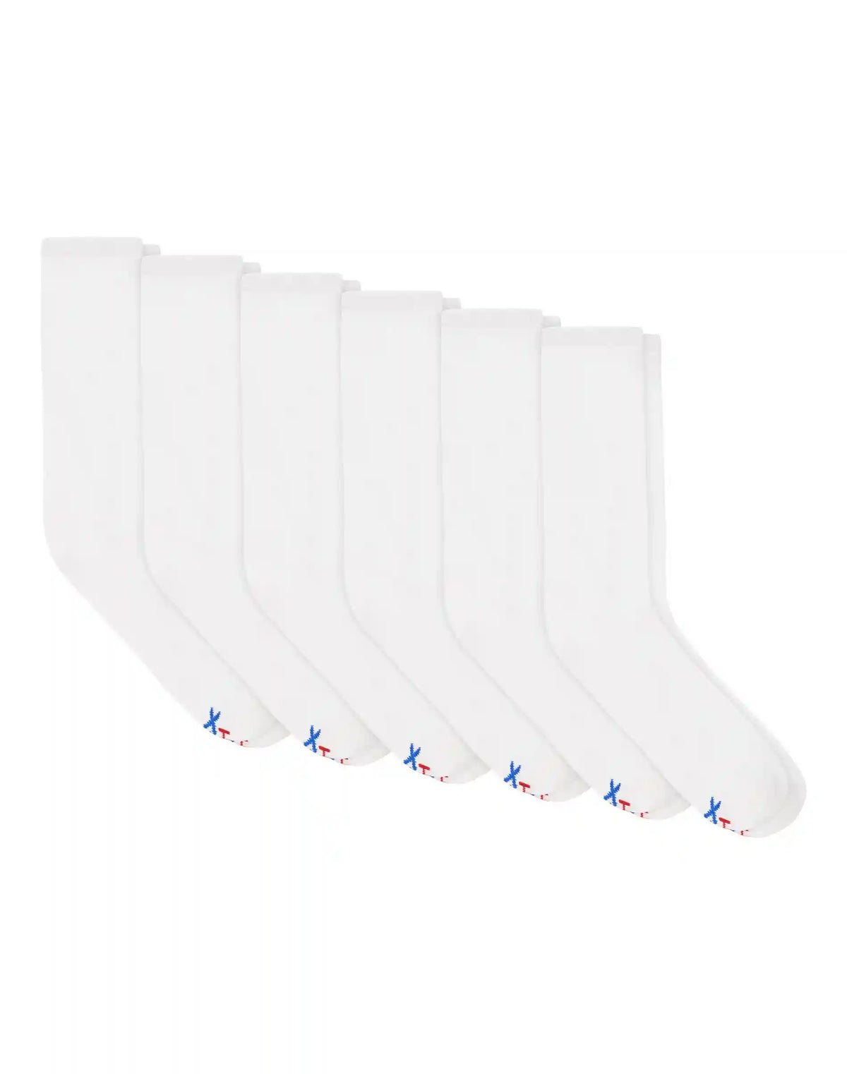 Hanes Performance Men's Cushioned Big & Tall Crew Socks, 6-Pairs