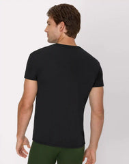Hanes Men's Cotton Pocket T-Shirt, Moisture-Wicking with Odor Control, Black/Grey, 6-Pack