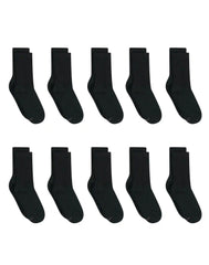 Hanes Women's Athletic Crew Socks, Full Sole Cushion, 10-Pairs