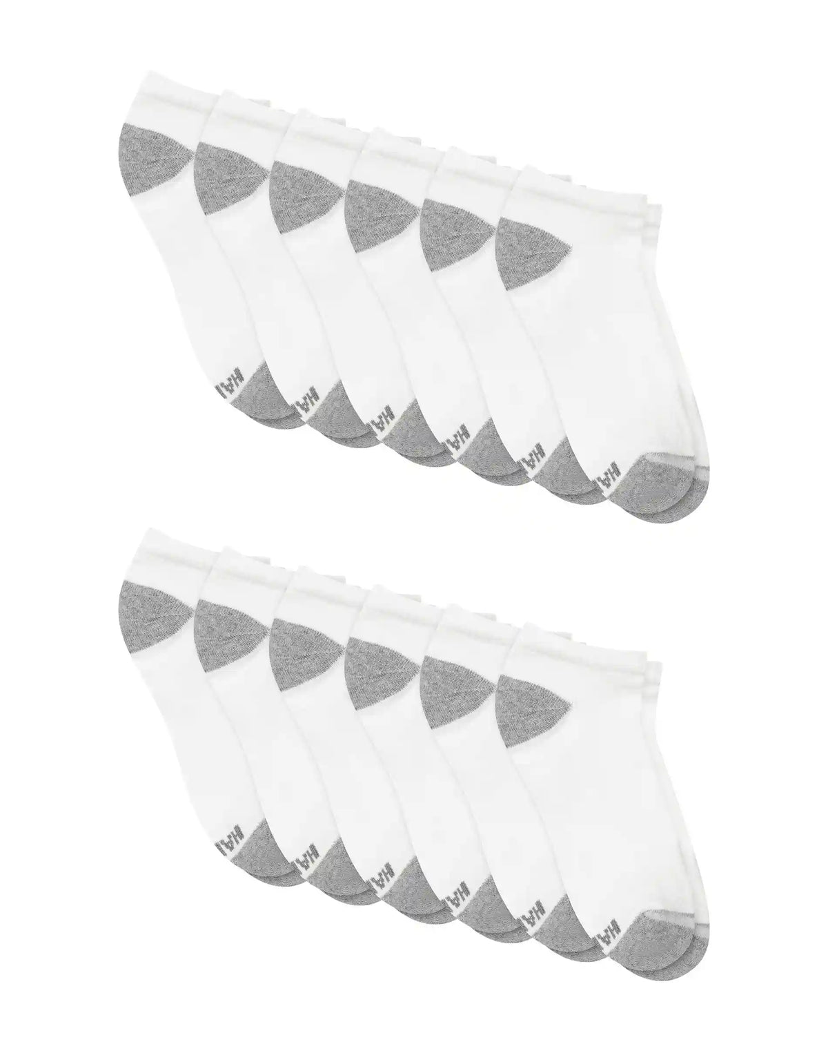 Hanes Active Men's Low-Cut Socks Pack, 12-Pack, X-Temp, Fresh IQ Odor Guard