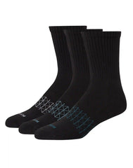 Hanes Absolute Active Men’s Cushioned Crew Socks, Shoe Sizes 6-12, 3-Pairs