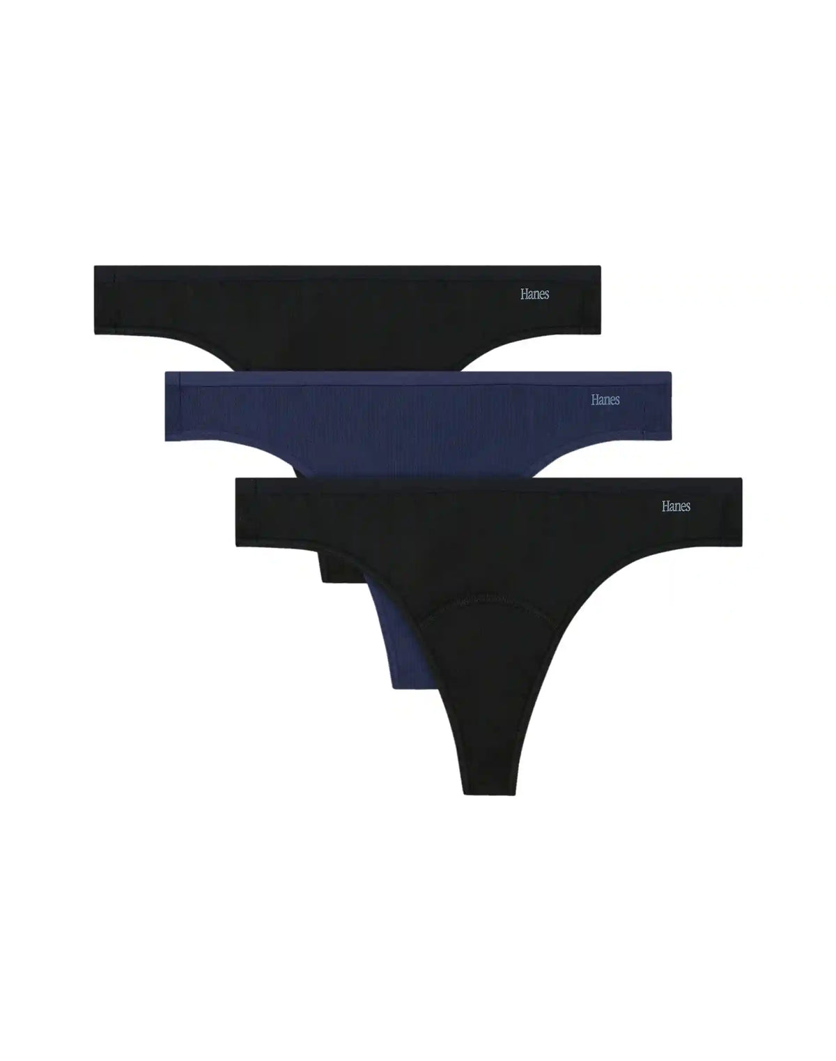 Hanes Women's Period Underwear Thongs, 3-Pack, Comfort, Period., Light Protection