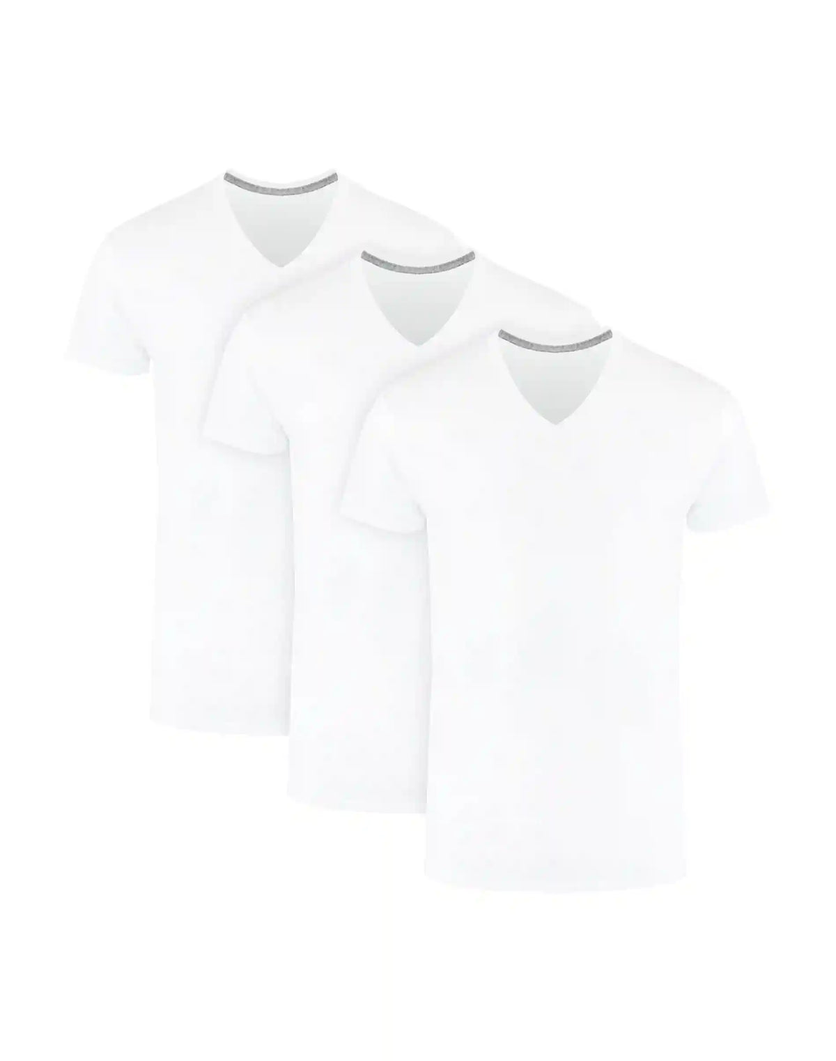 Hanes Ultimate Men's Undershirts Pack - 3-Pack - ComfortBlend V-Neck T-Shirts - Moisture-Wicking