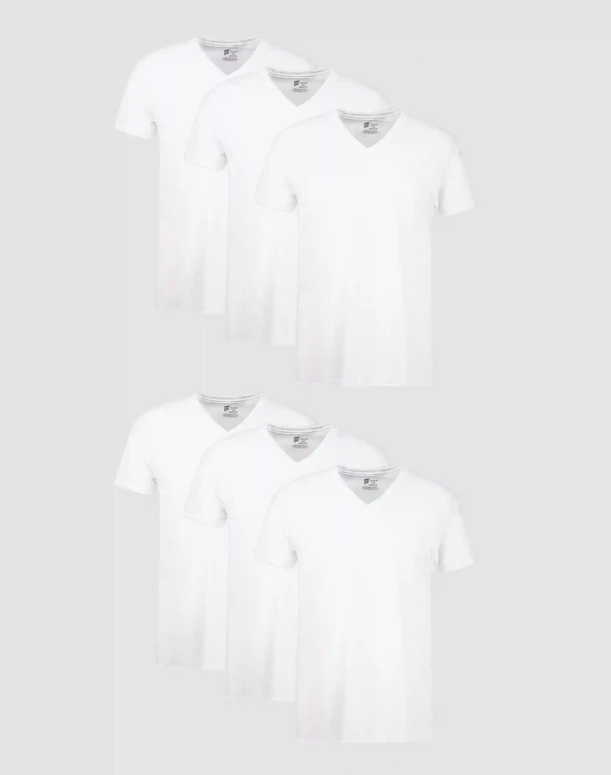 Hanes Men's Undershirt Pack, V-Neck, Moisture-Wicking Cotton with Odor Control, 6-Pack
