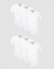 Hanes Men's Undershirt Pack, V-Neck, Moisture-Wicking Cotton with Odor Control, 6-Pack