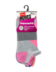 Hanes Women's Performance Heel Shield Socks, Cushioned, 6-Pairs