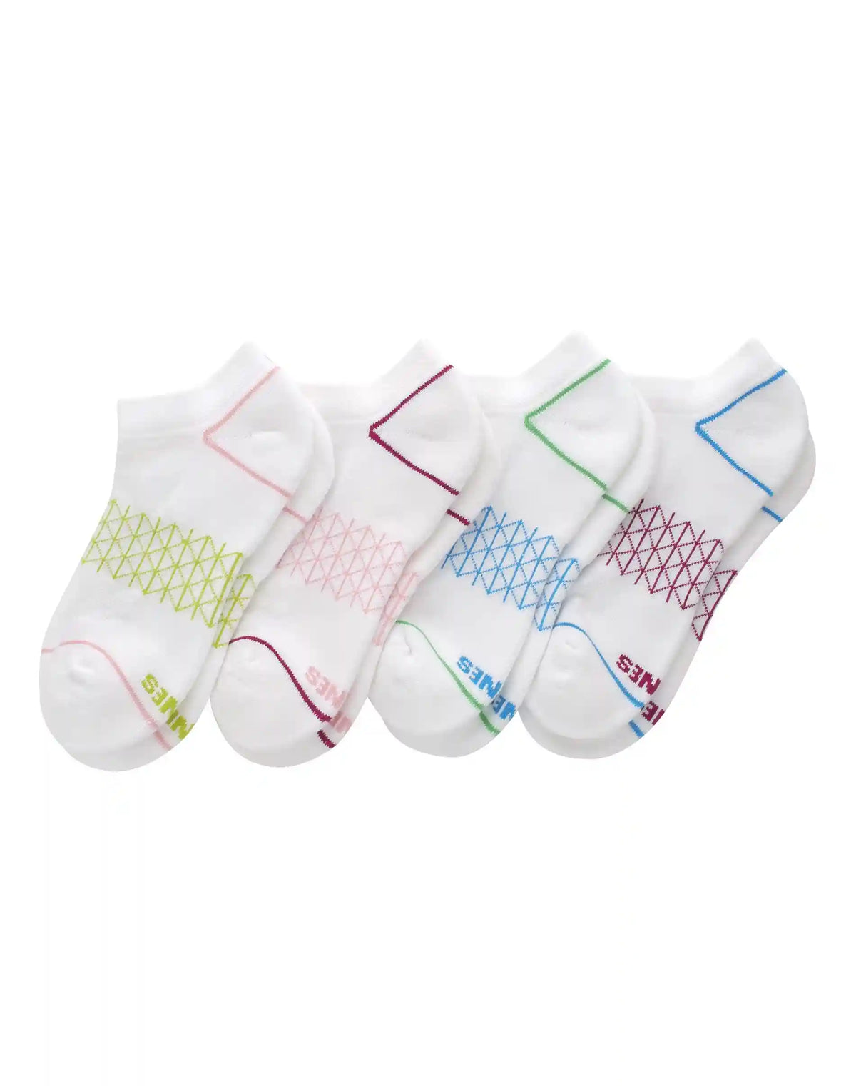 Hanes Absolute Comfort Women's No Show Socks, 4-Pairs