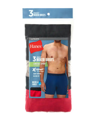 Hanes Ultimate® Comfort Sport Men's Underwear Boxer Briefs Pack – 3-Pack – X-Temp® – Moisture-Wicking Performance
