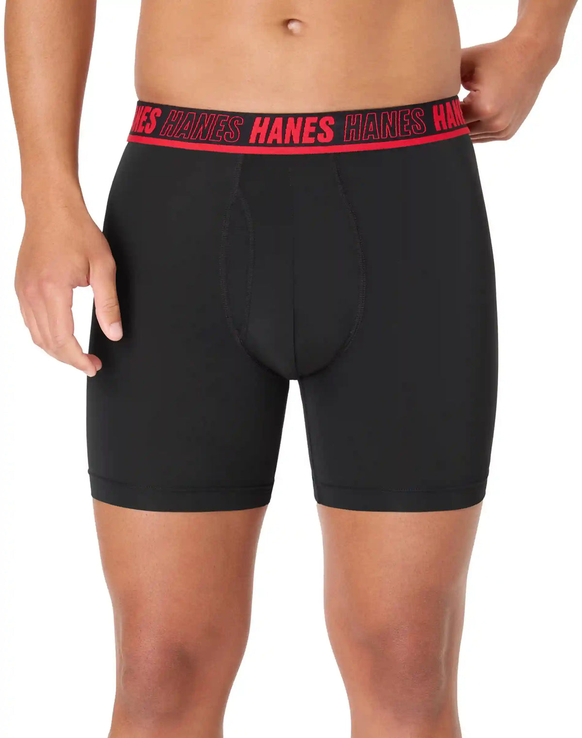 Hanes Ultimate® Moves® Men's Underwear Boxer Briefs Pack – 3-Pack – X-Temp™ Performance Total Support Pouch® Stretch