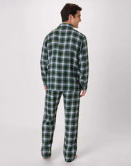 Hanes Men's Flannel Pajama Set, Button Down