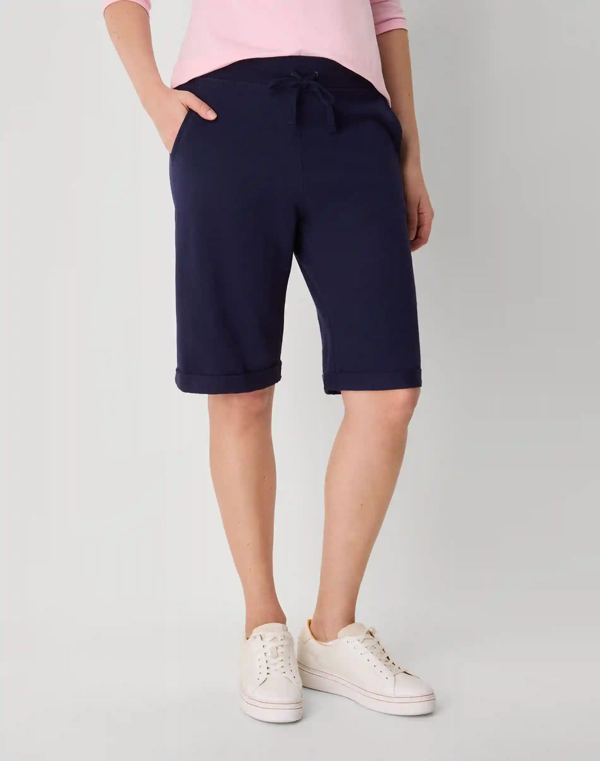 Hanes Women's French Terry Bermuda Shorts, 11"