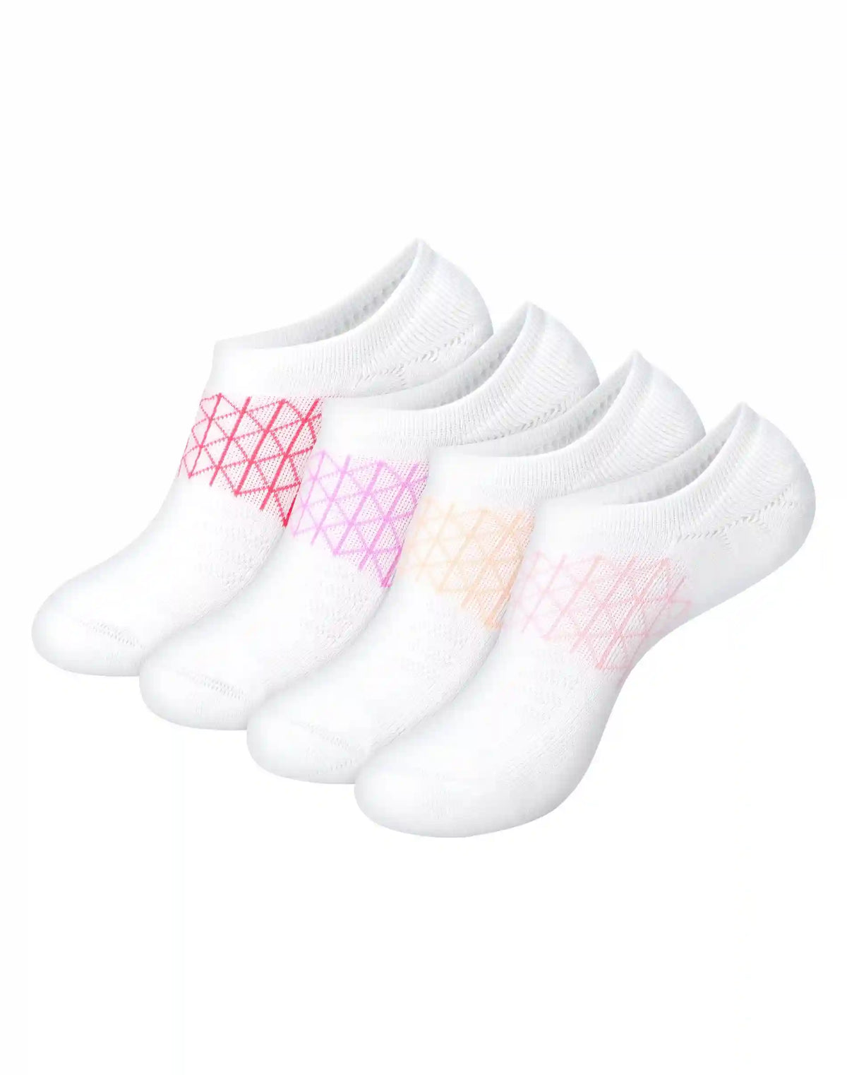 Hanes Absolute Active Women's No-Show Socks Pack - 4-Pack - Moisture-Wicking