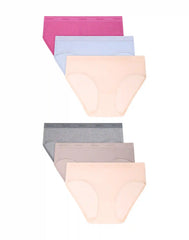 Hanes Originals SuperSoft Underwear Hipsters Pack, 6-Pack, Moisture-Wicking