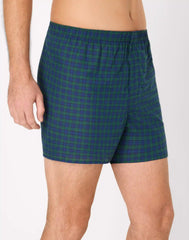 Hanes Ultimate Men's Underwear Boxers Pack - 4-Pack - Cotton Blend -Moisture-Wicking - Tartan