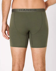 Hanes Ultimate Men's Boxer Briefs Pack - 3-Pack - Cotton-Stretch Underwear - Moisture-Wicking