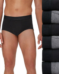 Hanes Ultimate Men's Underwear Briefs Pack - 6-Pack - ComfortSoft Cotton - Moisture-Wicking