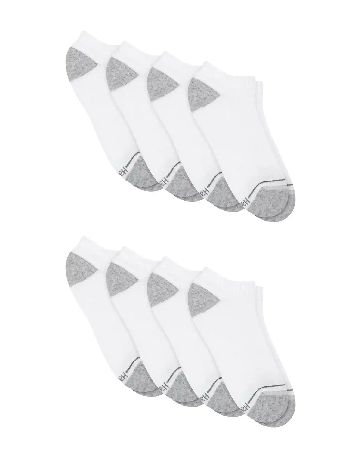 Hanes Men’s No Show Socks Pack - 8-Pack - Athletic Cushioned Socks - X-Temp Cooling - Breathable Mesh - Odor Control