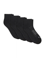 Hanes Absolute Run Men's Socks Pack, 4-Pack, Heel-Shield Tab, Moisture Wicking