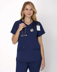 Hanes Premium Scrubs Women's 3-Pocket Scrub Top