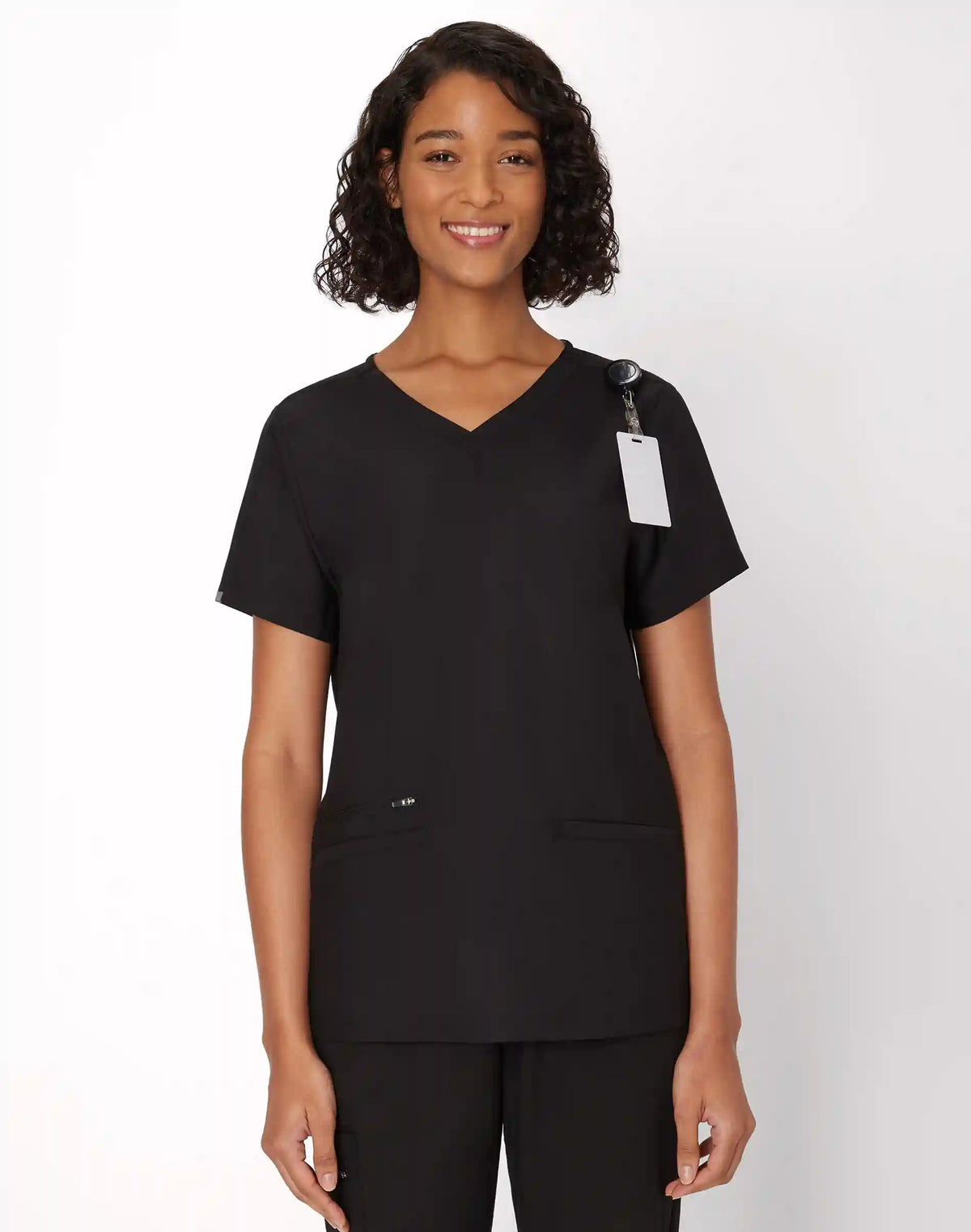 Hanes Premium Scrubs Women's 3-Pocket Scrub Top