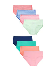 Hanes Pure Comfort Toddler Girls Underwear Briefs Pack, 8-Pack, Microfiber Stretch