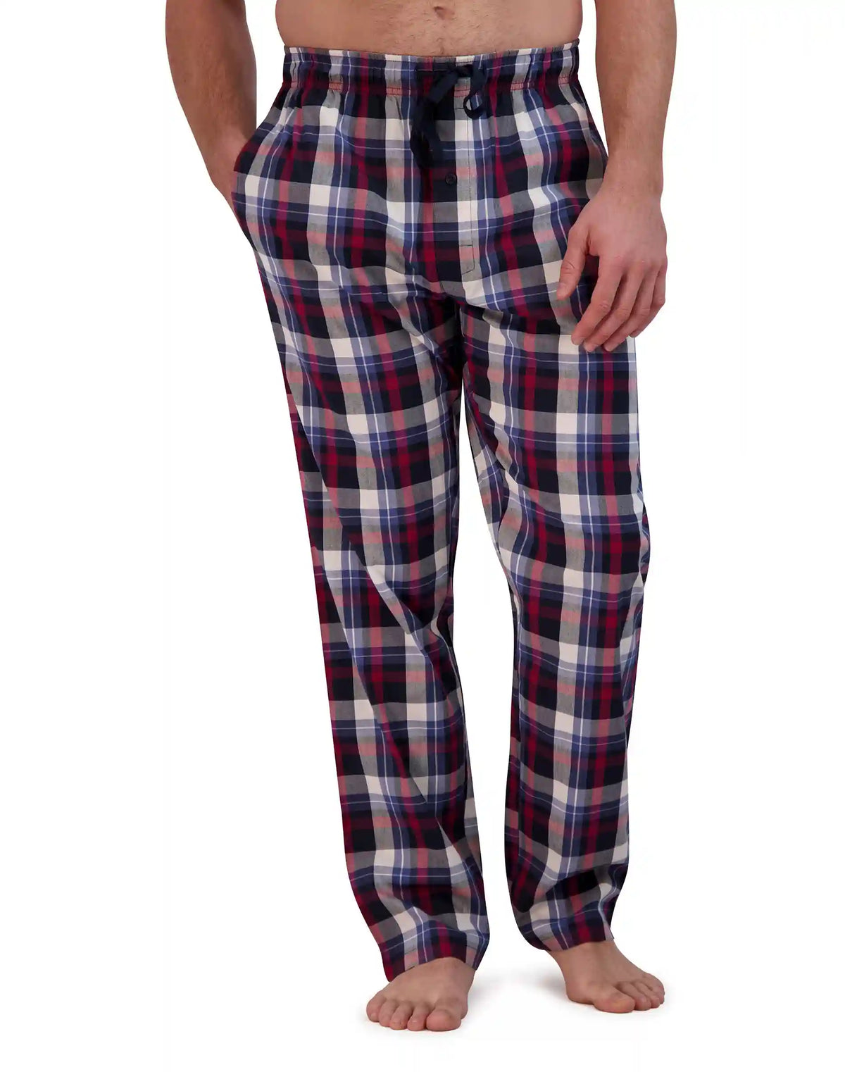 Hanes Men’s Pajama Pants, Woven Stretch Cotton
