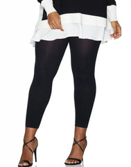 Hanes Curves Blackout Footless Tights (Plus Size)