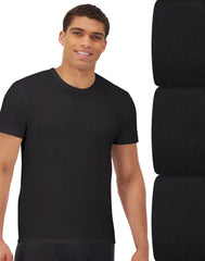 Hanes Ultimate® Men's Undershirts Crewneck Pack – 3-Pack – Comfort Fit Stretch Tees – Moisture Wicking