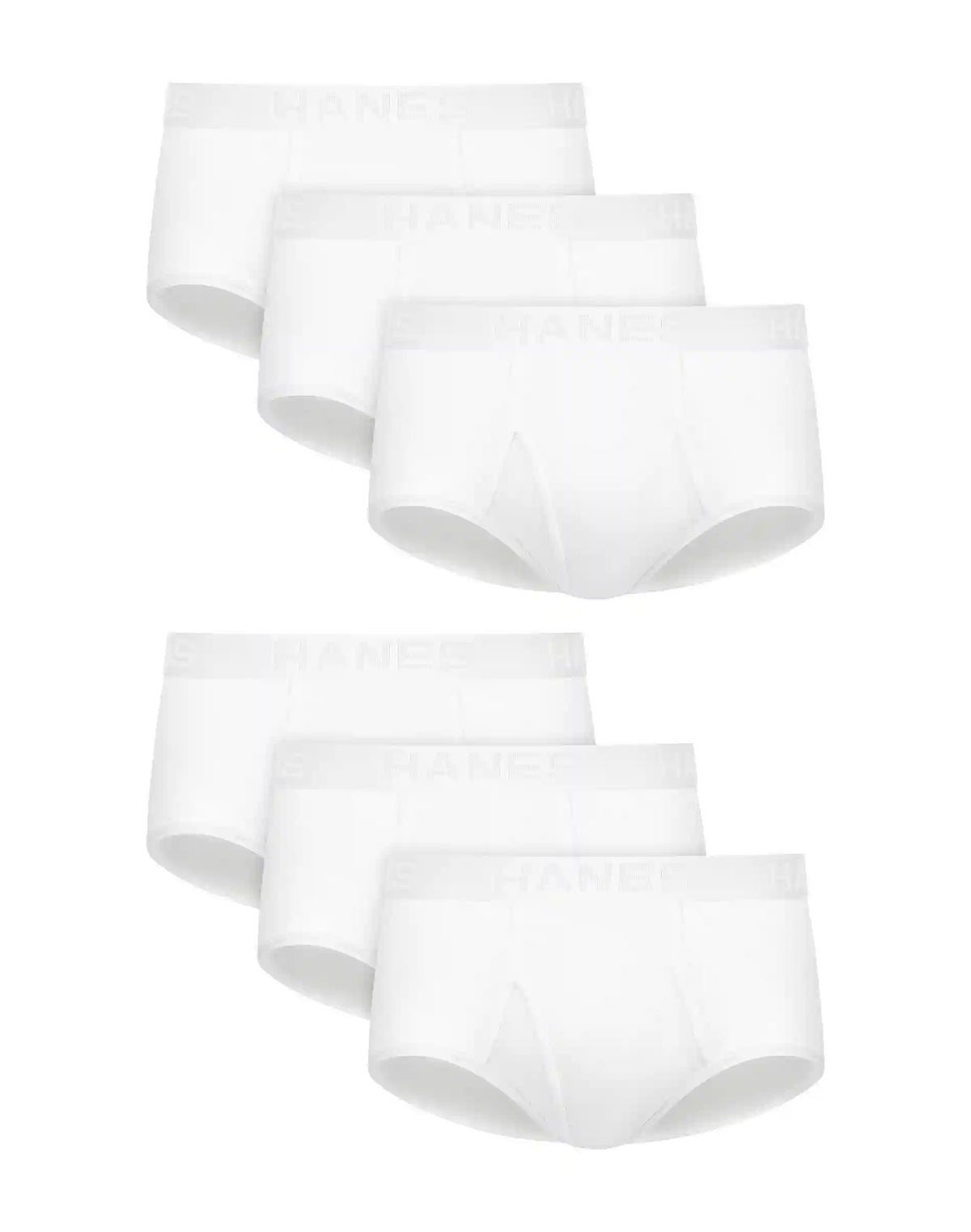 Hanes Ultimate Men's Underwear Briefs Pack - 6-Pack - ComfortSoft Cotton Underwear - Moisture-Wicking
