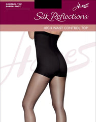 Hanes Silk Reflections High Waist Pantyhose with Control Top, Sheer Toe