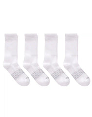Hanes Absolute Active Men's Crew Socks Pack, 4-Pair Pack, Moisture Wicking, Seamless Toe, Cushioned