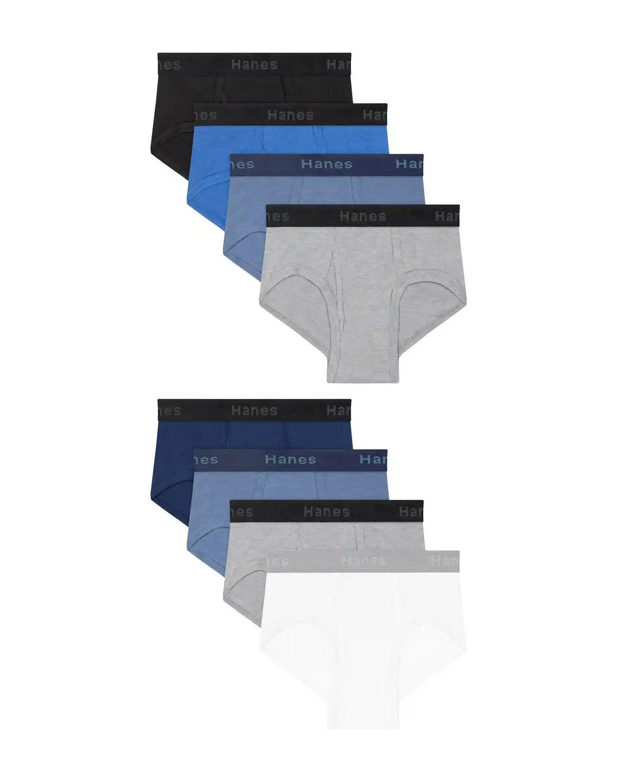 Hanes Boys’ Underwear Boxer Briefs Cotton-Stretch, 8-Pack, Assorted